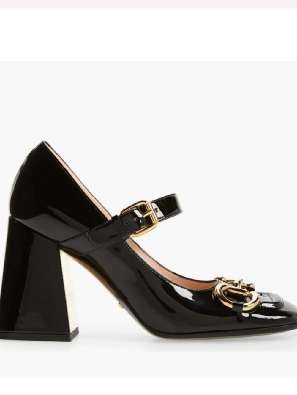 Gucci Baby Horsebit Patent Leather Mary Jane Pumps – Black – Size 36.5 - Picture 3 of 16